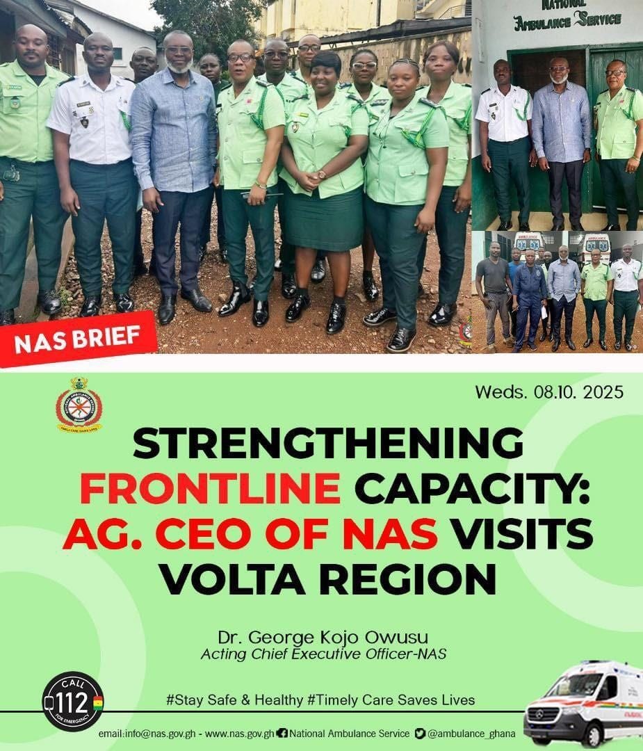Strengthening Frontline Capacity: NAS CEO Visits Volta Region