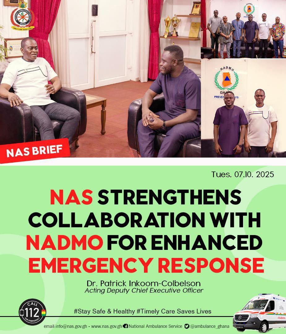 NAS Strengthens Collaboration with NADMO for Enhanced Emergency Response