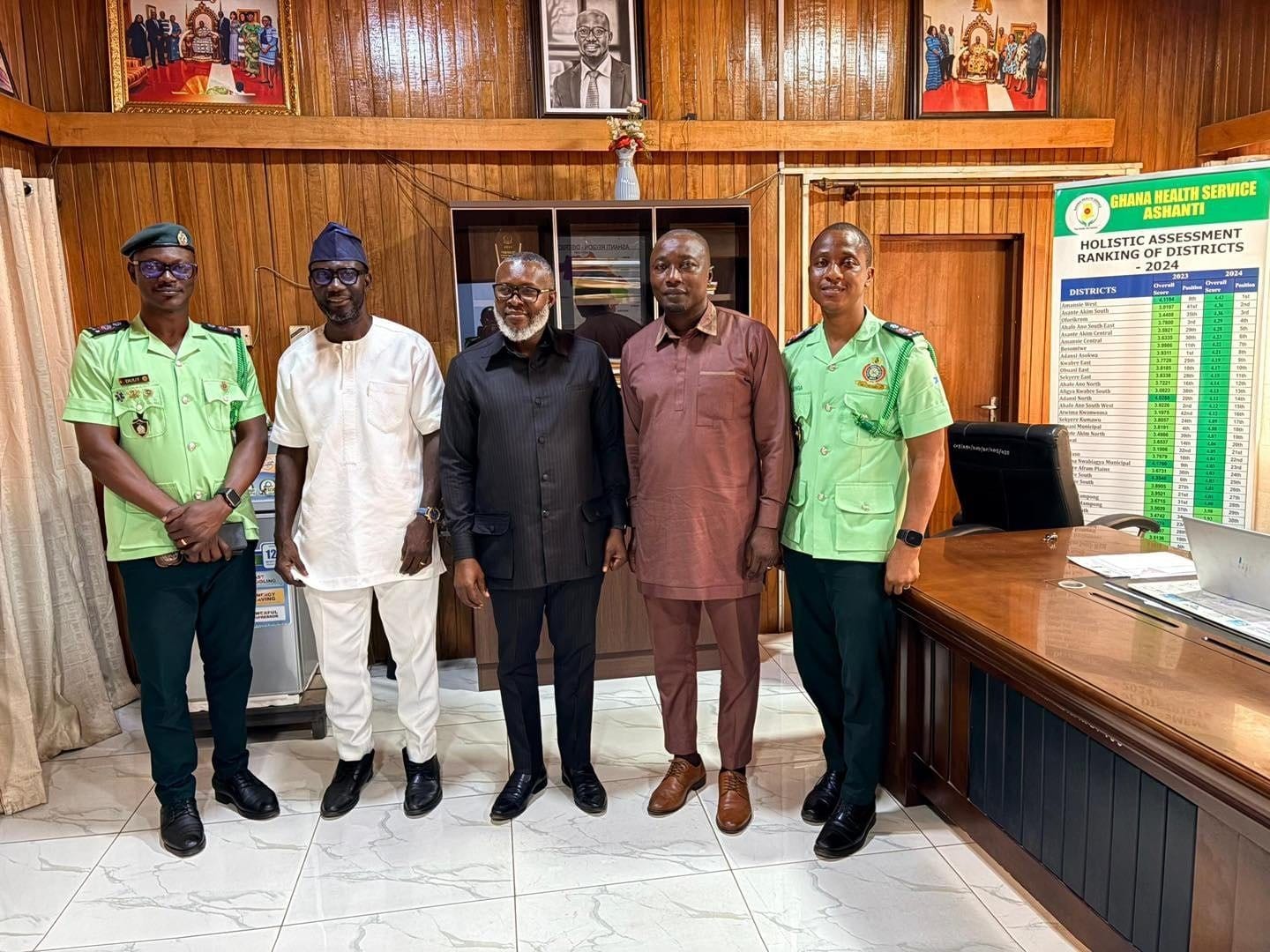 NAS CEO Pays Working Visit to Ashanti Regional Health Directorate