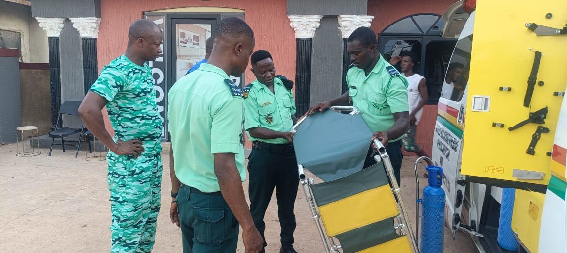 EMTs at Wassa Akropong Trained on Equipment Handling for Newly Donated Ambulance