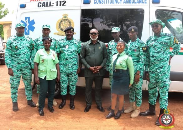 NAS CEO Inspects Ongoing Renovation Of Yendi Ambulance Station …Commends Catholic Relief Services And Staff For Commitment To Service