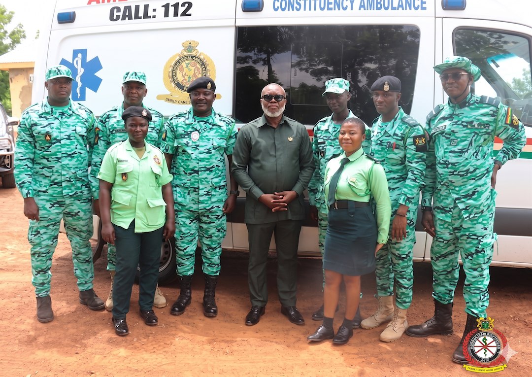NAS CEO Inspects Ongoing Renovation Of Yendi Ambulance Station