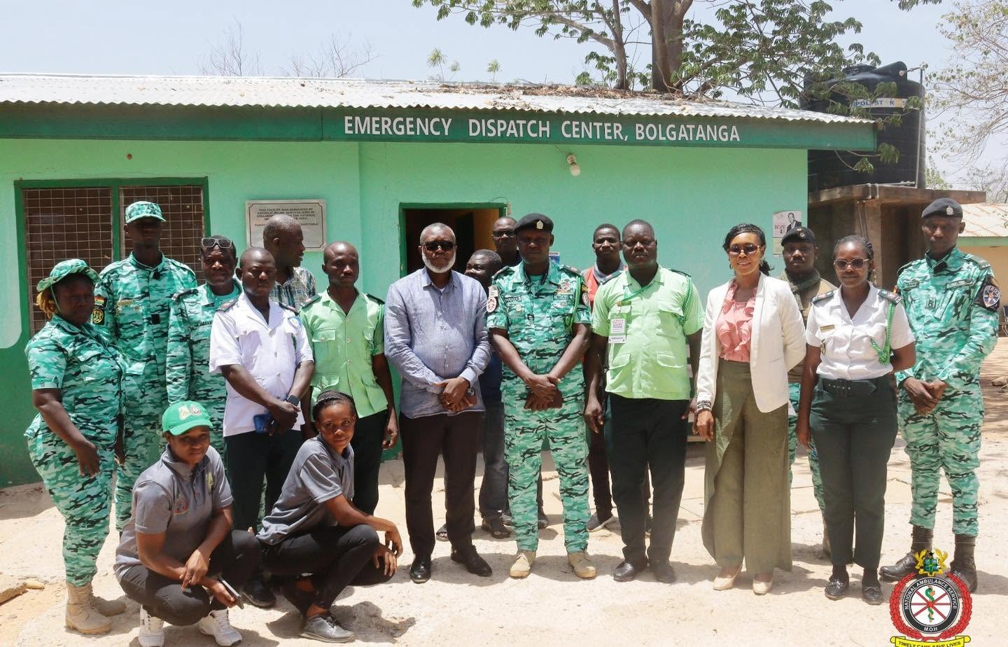 NAS CEO Inspects Upper East Emergency Dispatch Center and Tongo Ambulance Station