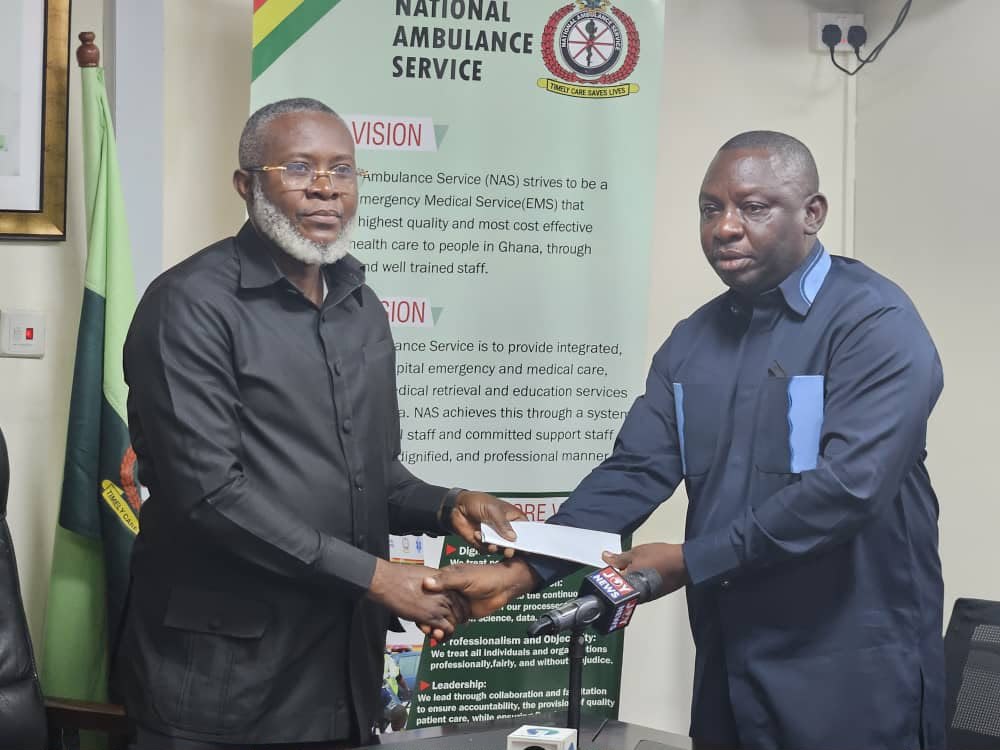 Kintampo North MP Donates GH¢60,600 to Support Repair of NAS Ambulance