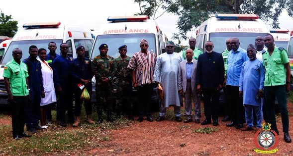 MOH Hands Over 30 Ambulances at Burma Camp to National Security for Refurbishment