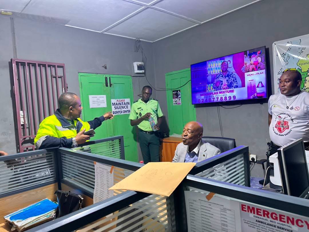 NAS Board Chairman Visits EMTs and Inspects Emergency Response Infrastructure in Volta Region