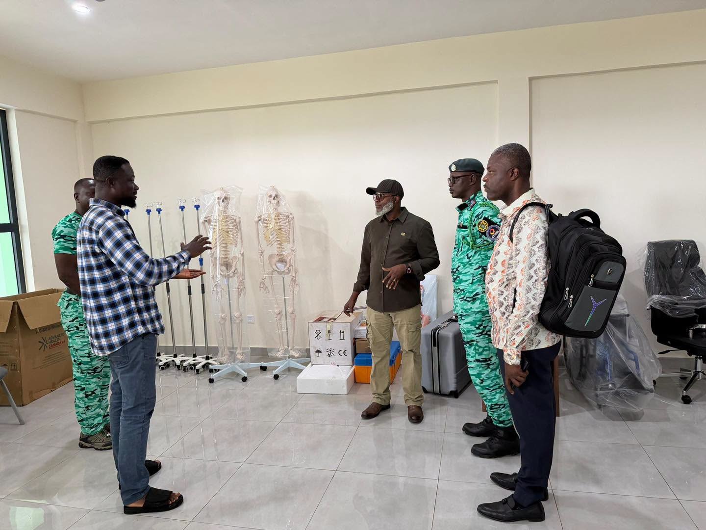 NAS CEO Inspects Ongoing Projects at Paramedic and Emergency Care Training School, Nkenkaasu