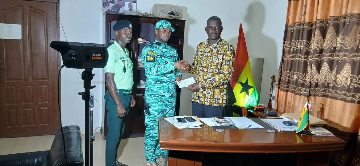 Sene West MP, Assembly Present GH¢55,000 To Support Kwame Danso Ambulance