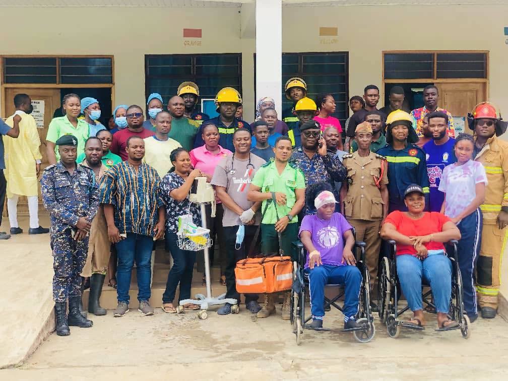 NAS Holds Joint Emergency Simulation Exercise with Partner Agencies in Adidome