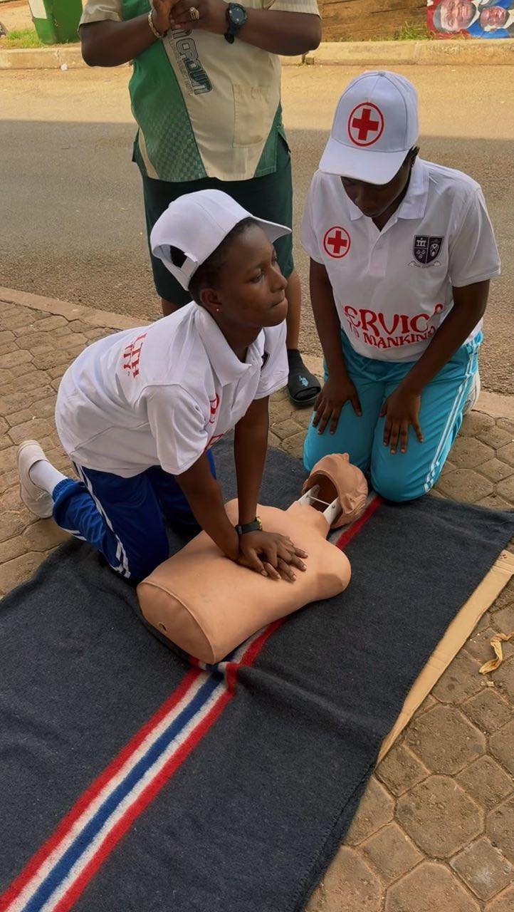 Ashanti Regional NAS Trains St. Monica’s SHS Students in Life-Saving Skills