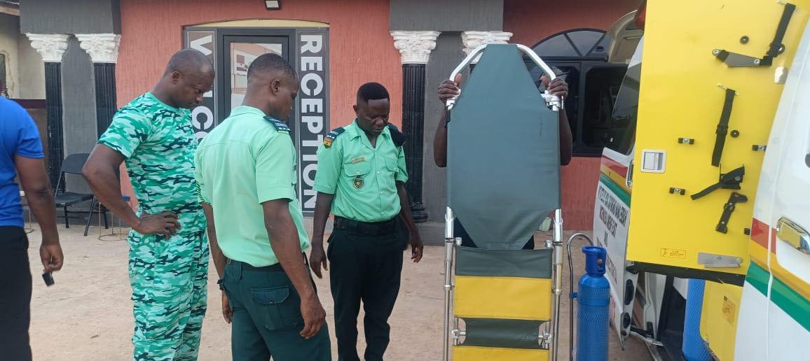 EMTs at Wassa Akropong Trained on Equipment Handling for Newly Donated Ambulance