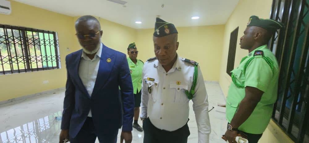NAS CEO Inspects Near-Completed Volta Regional Administration and Dispatch Centre
